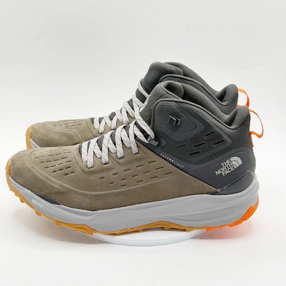 The North Face Vectiv Exploris‎ 2 Mid Futurelight Size 12.5 Mens Taupe Green NEW